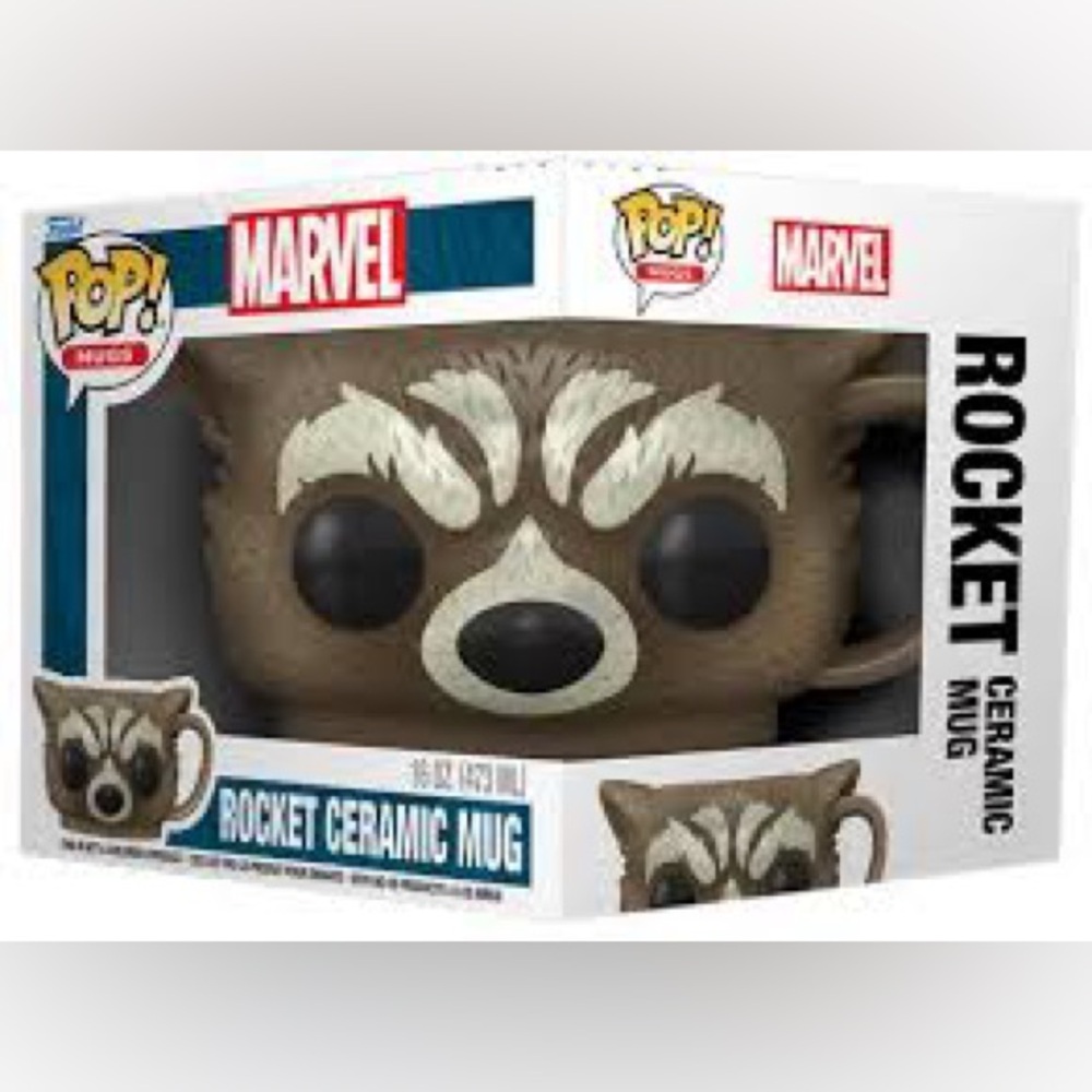 Funko Pop! Mugs Marvel Rocket Ceramic Mug 17oz Limited Edition Exclusive